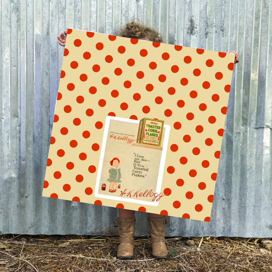 “I Love My Jam — But Oh, You Toasted Corn Flakes” - Vintage Flour Sack Towel + Bonus Cookbook