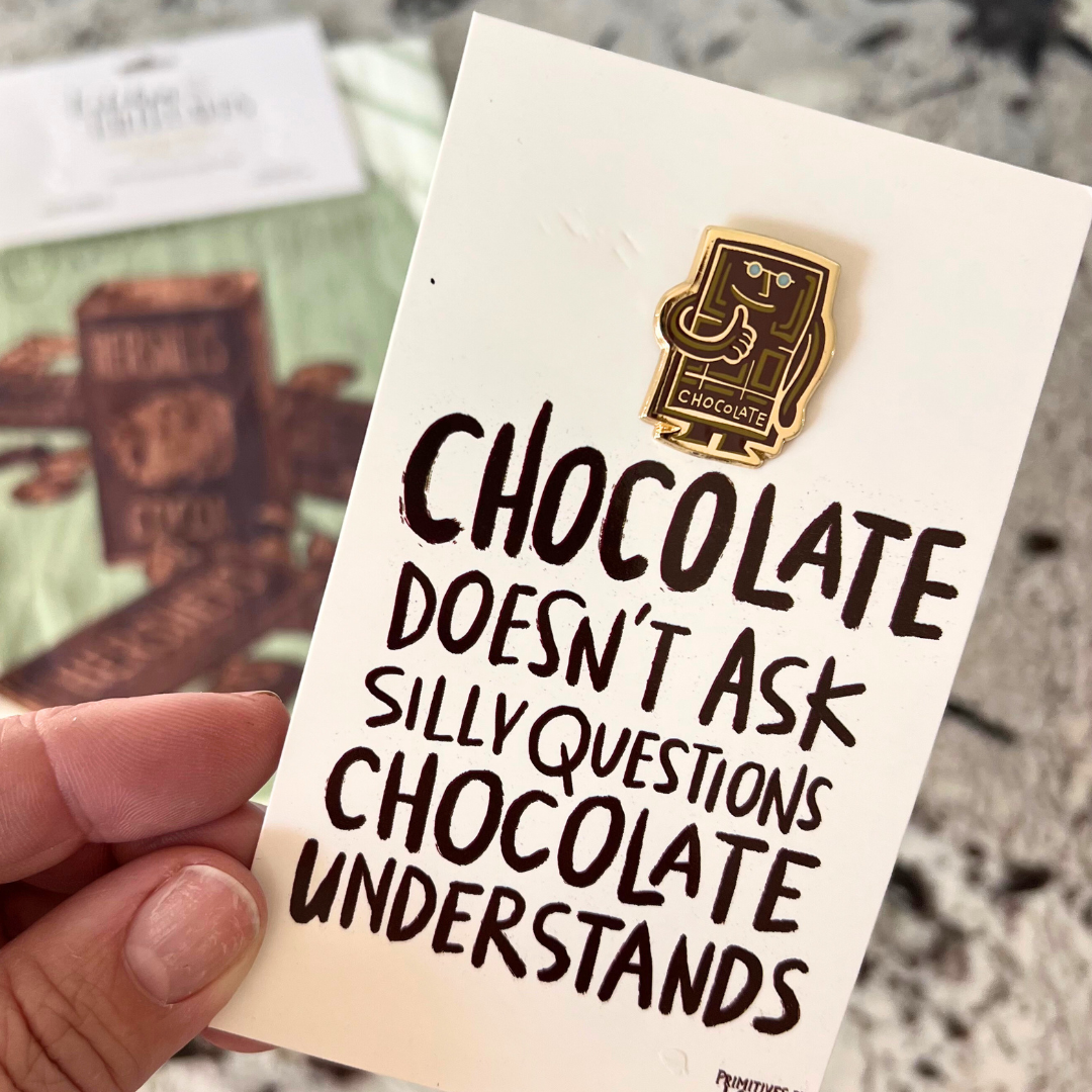 October Apron Pin of the Month: Chocolate Understands + 1910 Hersheys