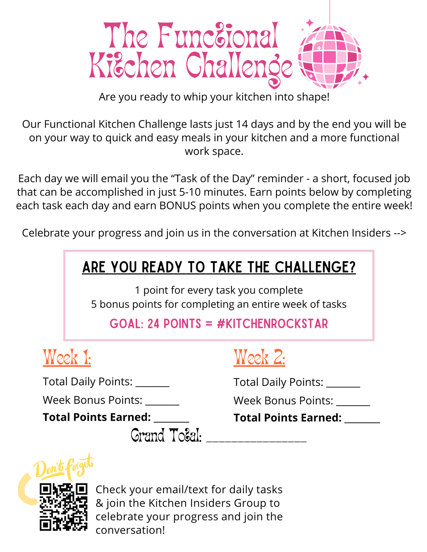 The Functional Kitchen Challenge