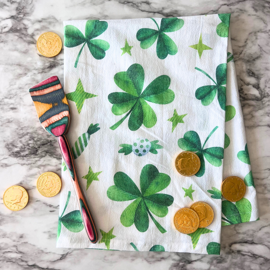 Lucky Garden Clover Kitchen Towel
