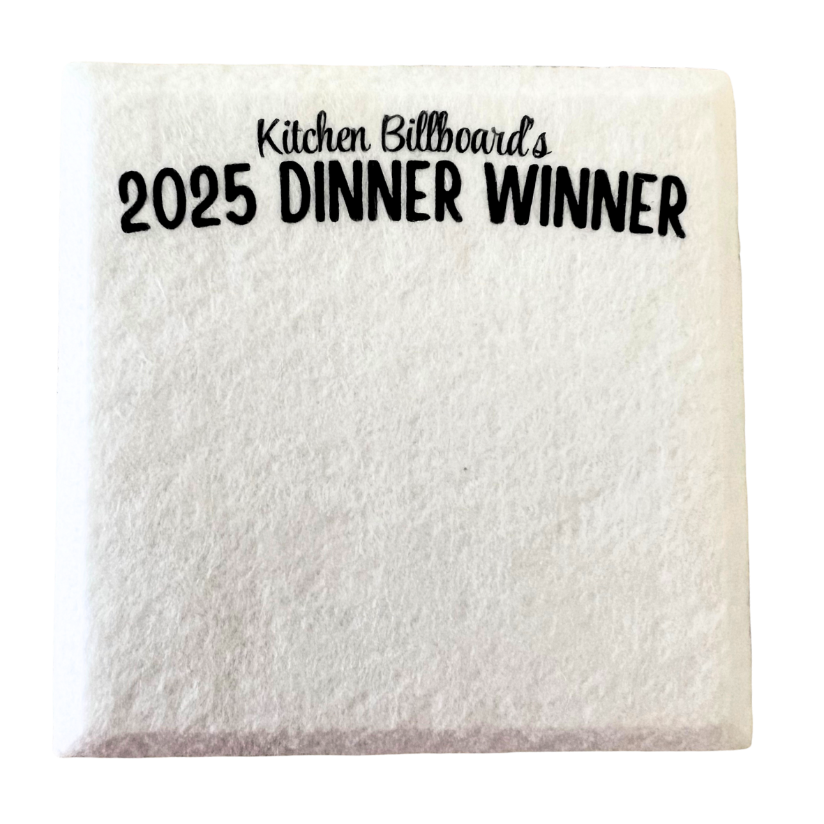 The Dinner Winner Display Board