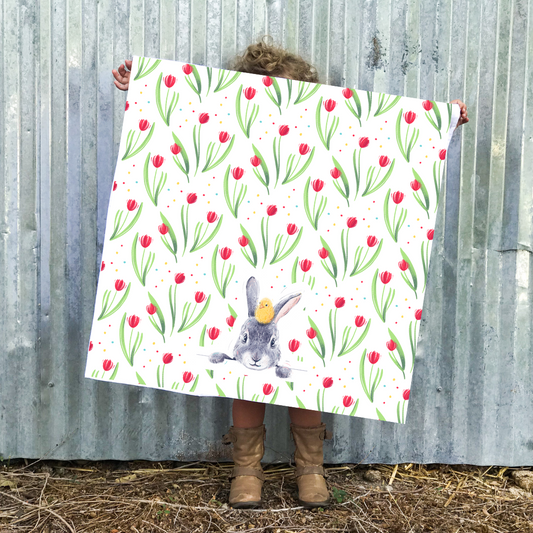 Spring Bunny Kitchen Towel