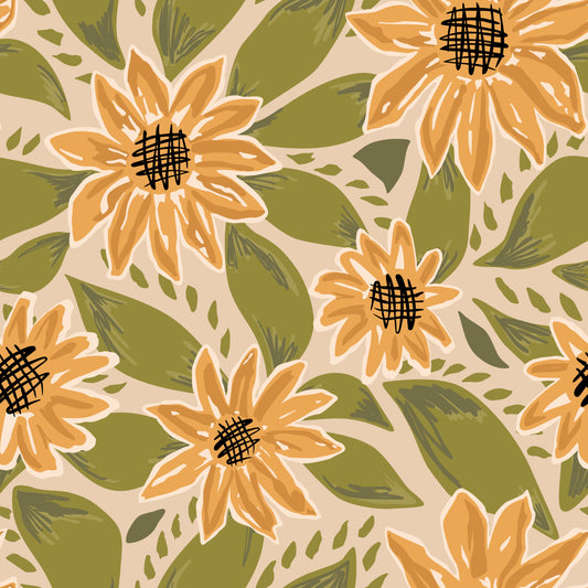 Sunflower Souffle' - NEW Splash Crossback Apron