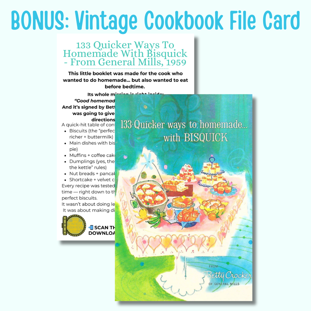 Bisquick Pancakes For Breakfast - 1950s Vintage Flour Sack Towel