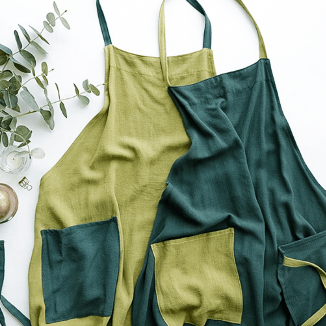 Ms. Classic Apron - Green Apple
