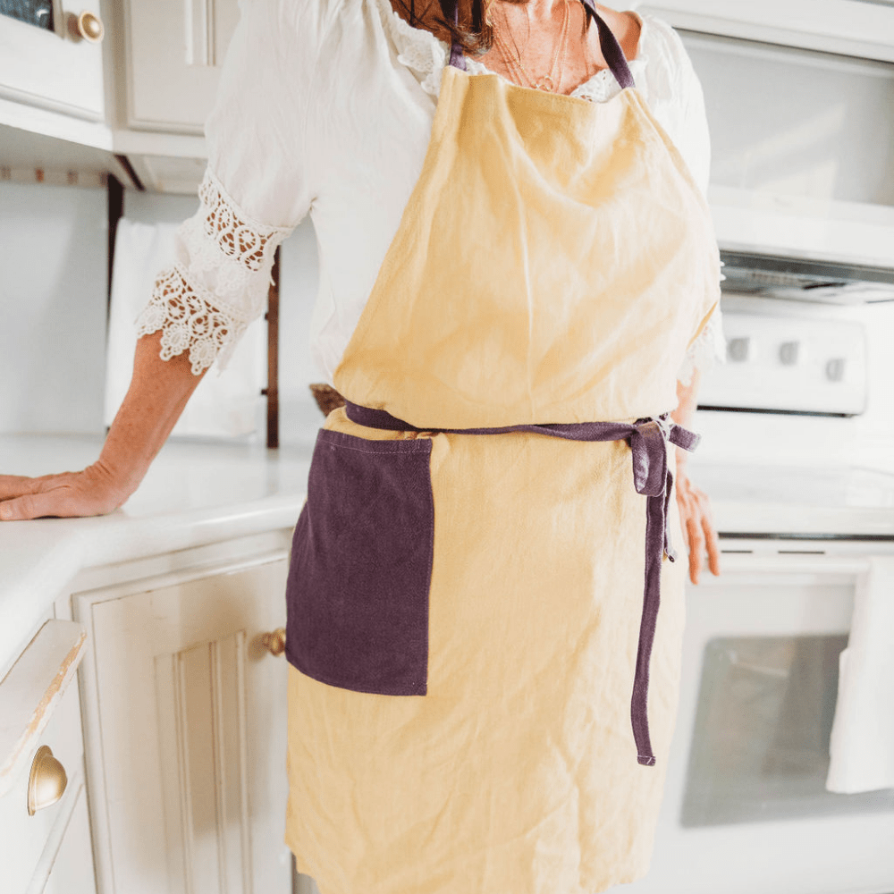 Yellow Purple Everyday Kitchen Apron – Kitchen BillBoards