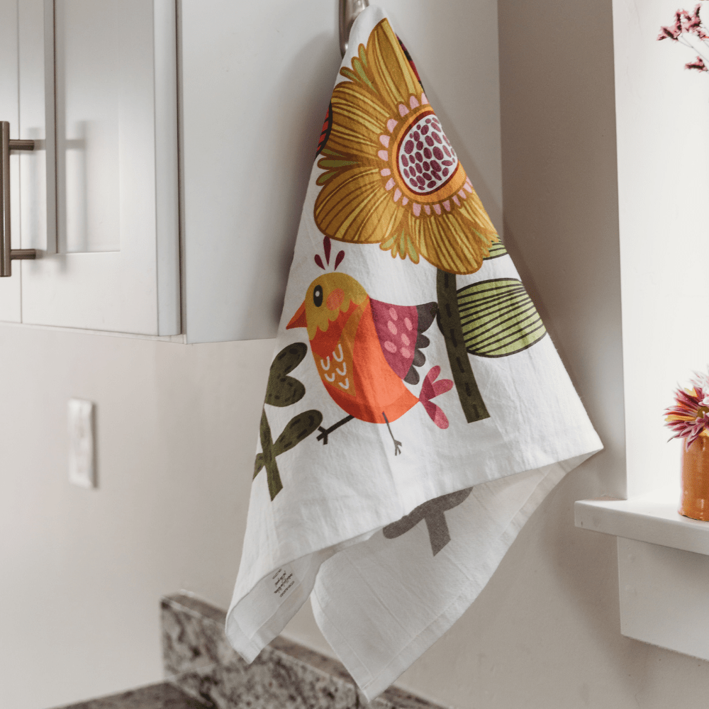 Dish Towels spring Kitchen Towels Free Shipping Dish Towels Bird House Dish  Towels Flower Kitchen Towel Colorful Dish Towels 