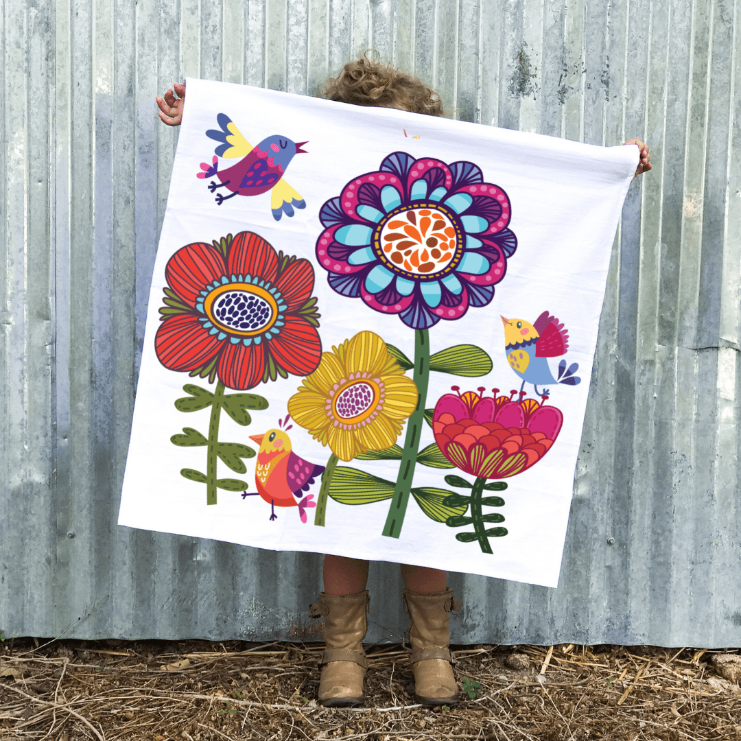 Birds & Blooms - Flour Sack Towel