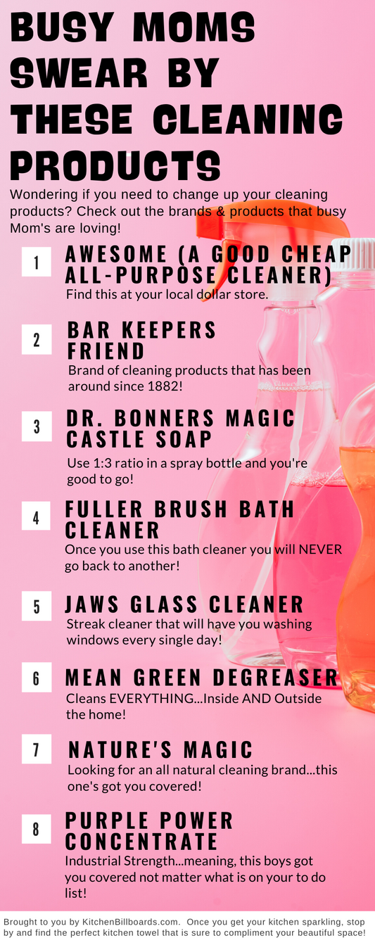 Cleaning Products Moms Swear By...