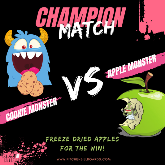 Apple Monster VS Cookie Monster