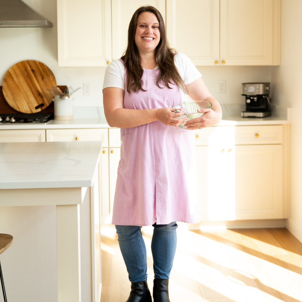 Lavender Cupcake Crossback Apron