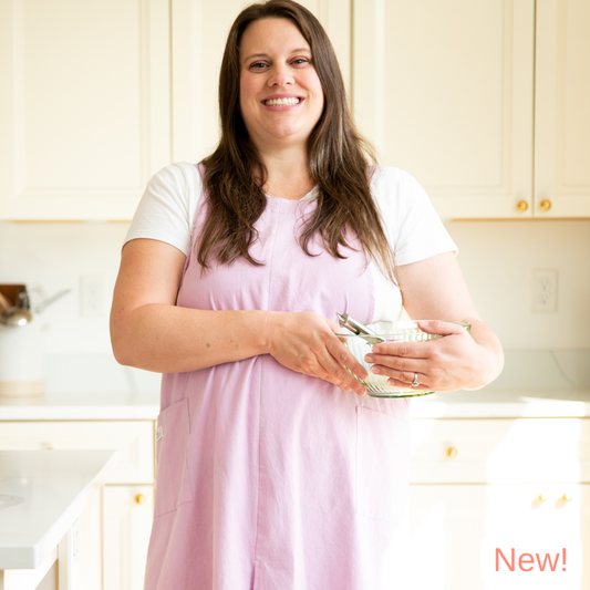 Lavender Cupcake Crossback Apron