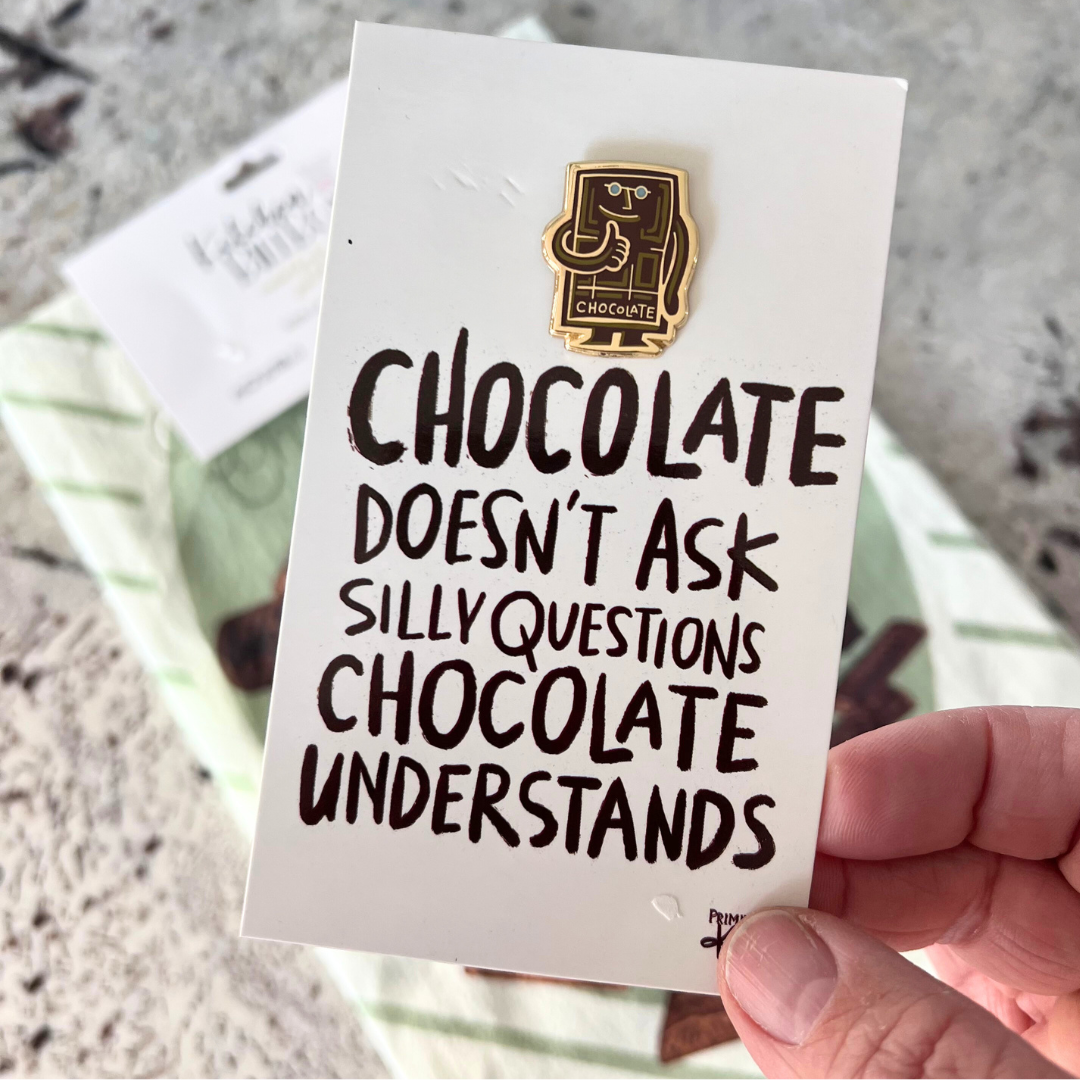 October Apron Pin of the Month: Chocolate Understands + 1910 Hersheys