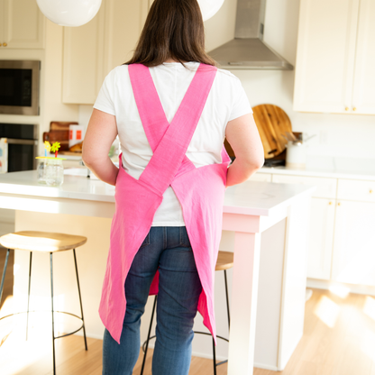 Bubblegum Batter Crossback Apron