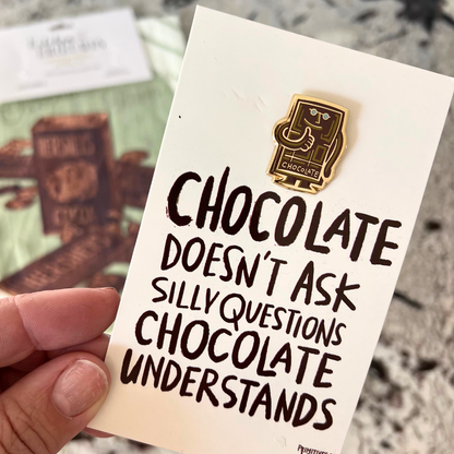 October Apron Pin of the Month: Chocolate Understands + 1910 Hersheys