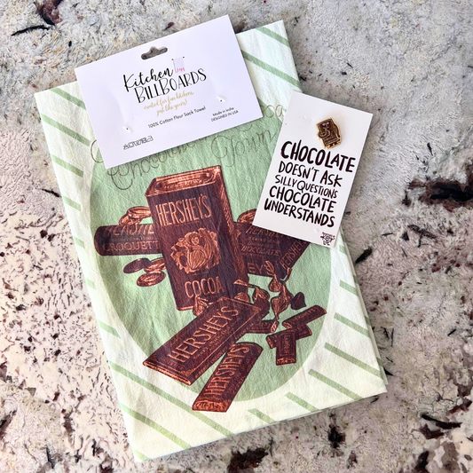 October Apron Pin of the Month: Chocolate Understands + 1910 Hersheys