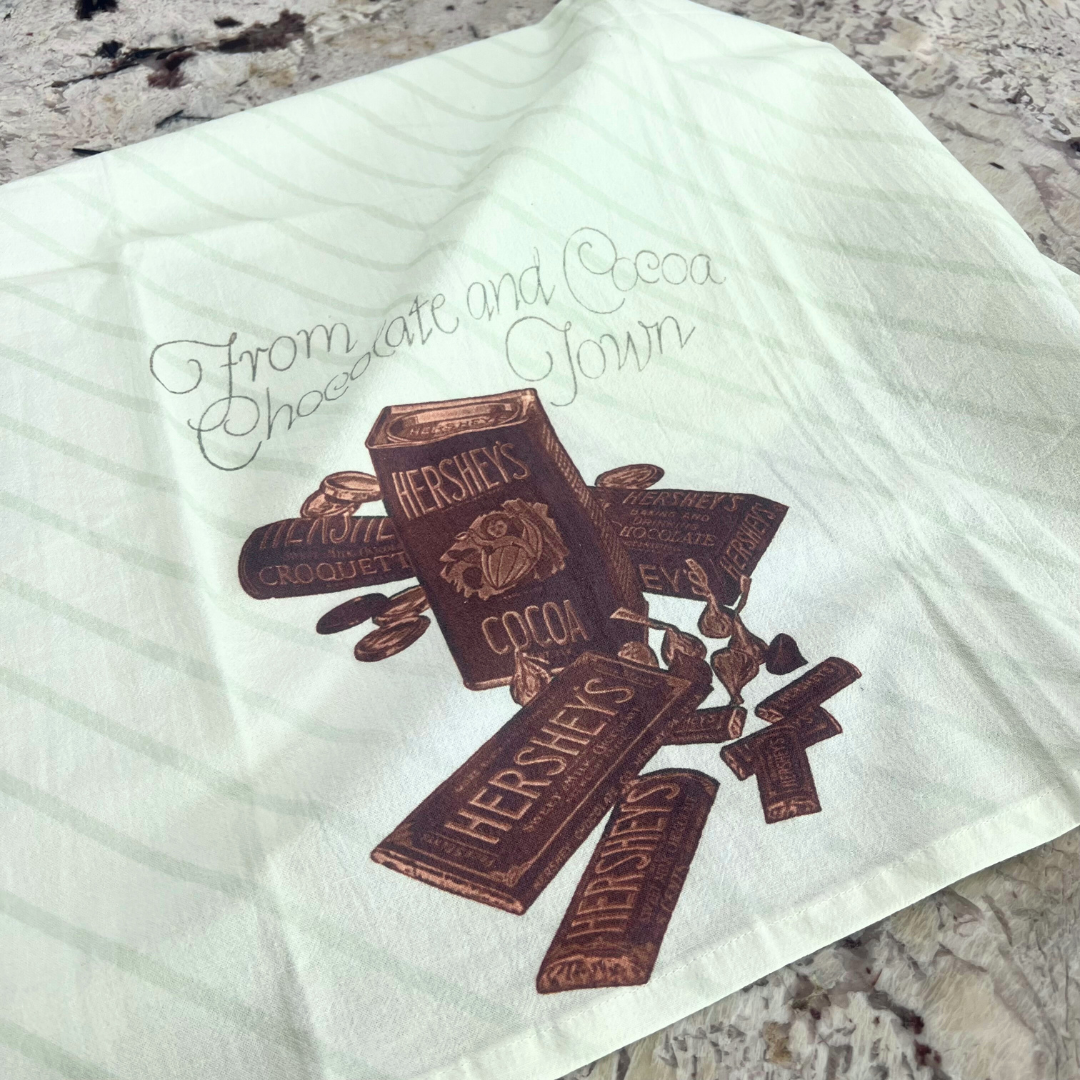 1910 Hershey-ville Vintage Cookbook Kitchen Towel
