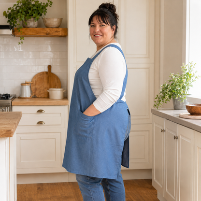 The Down & Dirty Denim - Crossback Apron
