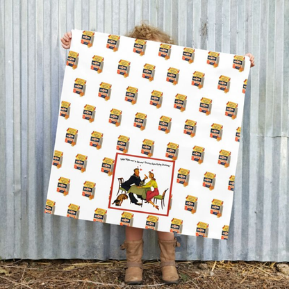 The Frozen Dinner Date - Vintage Flour Sack Towel