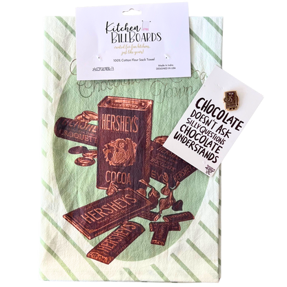 October Apron Pin of the Month: Chocolate Understands + 1910 Hersheys