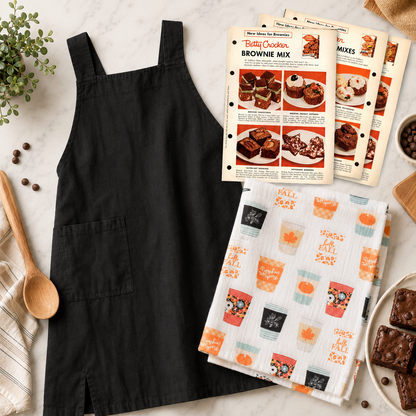 The Pumpkin Spice After Dark Bundle - Apron + Towel + Cookbook Bundle