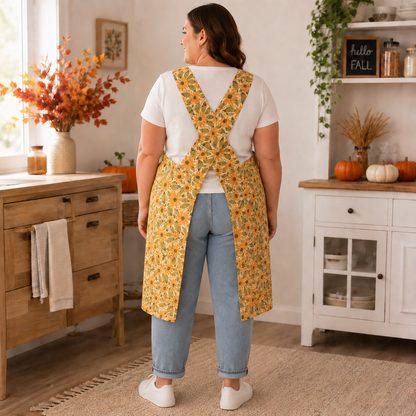 Sunflower Souffle' - NEW Splash Crossback Apron