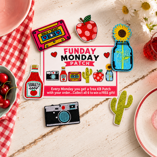 It's Funday Monday — your FREE Denim Apron Patch is waiting.