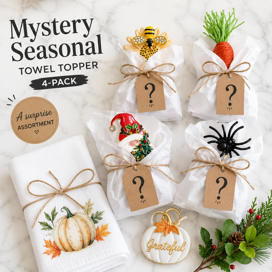 Mystery Seasonal Towel Topper 4-Pack