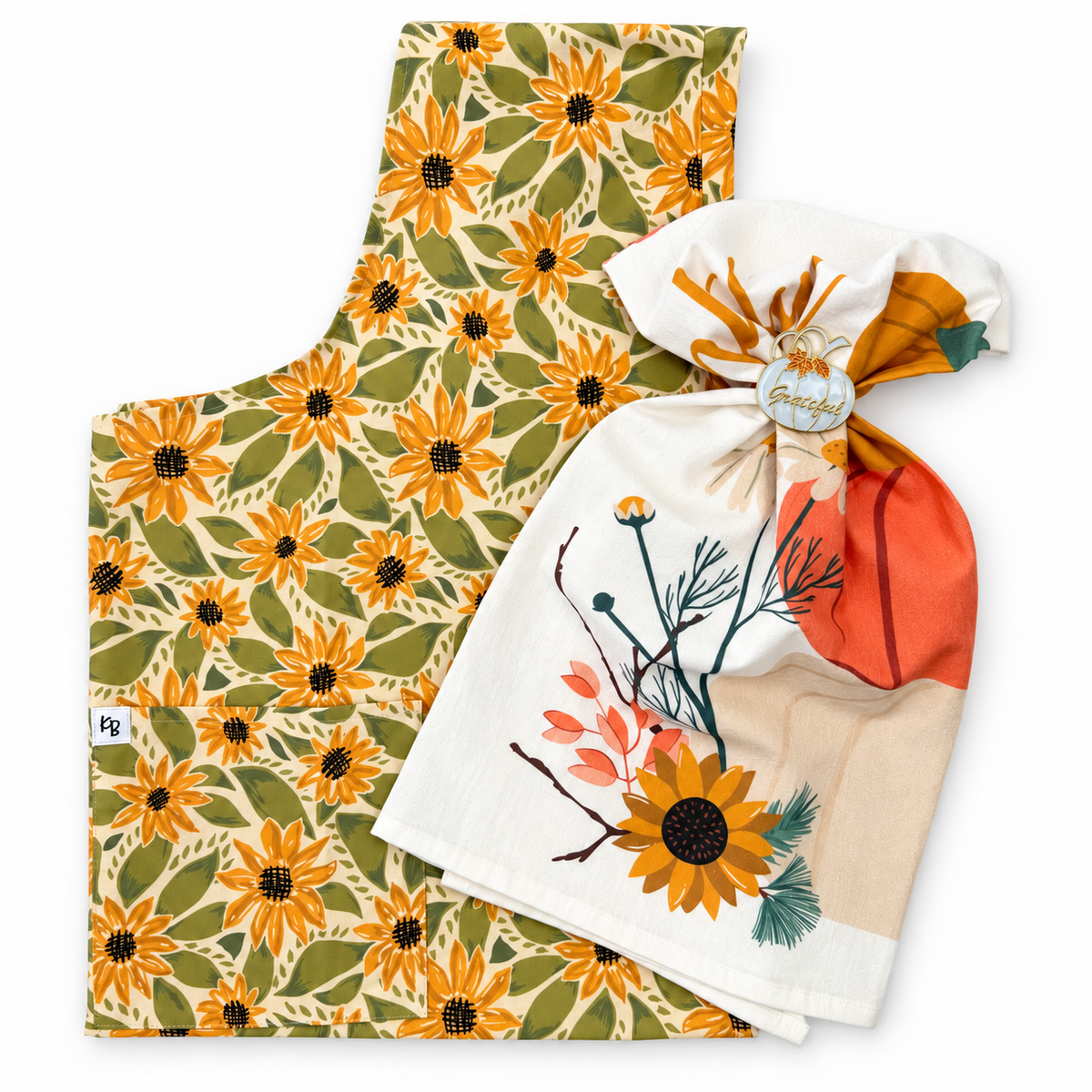 The Fall Harvest Bundle — Apron + Towel + Topper