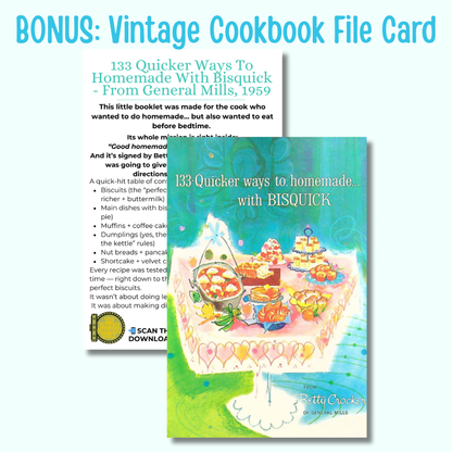 Bisquick Pancakes For Breakfast - 1950s Vintage Flour Sack Towel