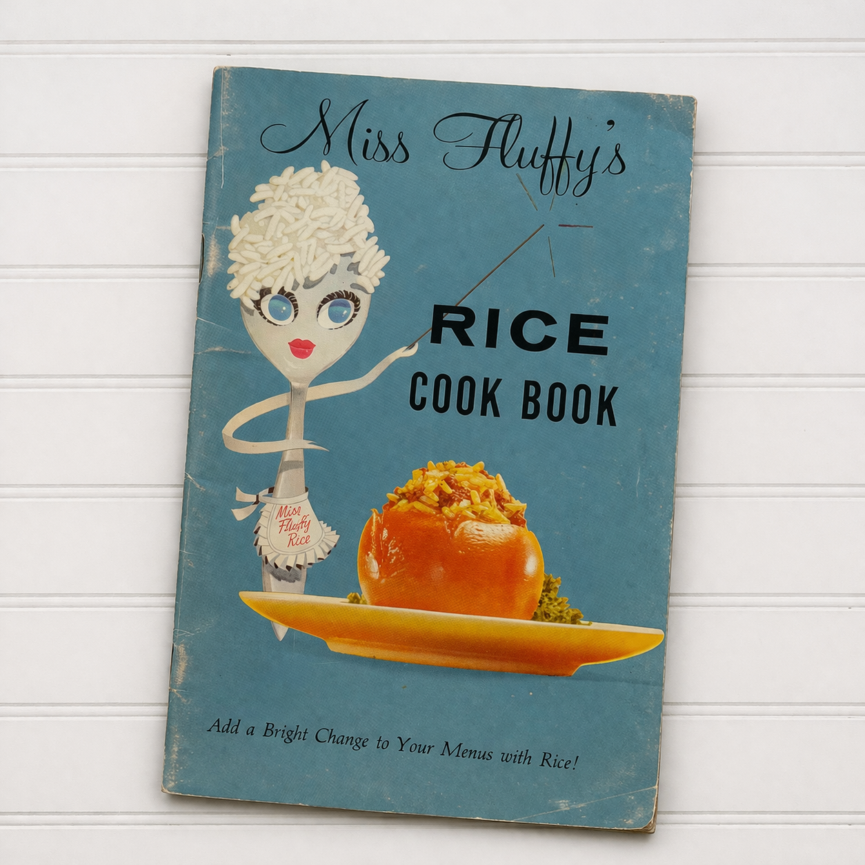 Miss Fluffy's Rice - Vintage Flour Sack Towel + Bonus Cookbook