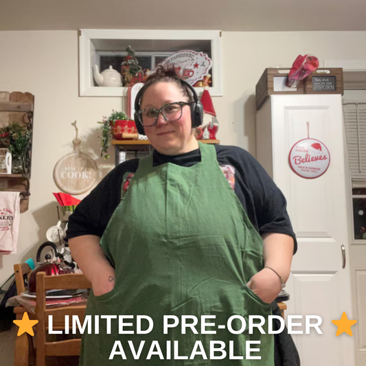 Ms Reliable Crossback Apron - Wilted Spinach