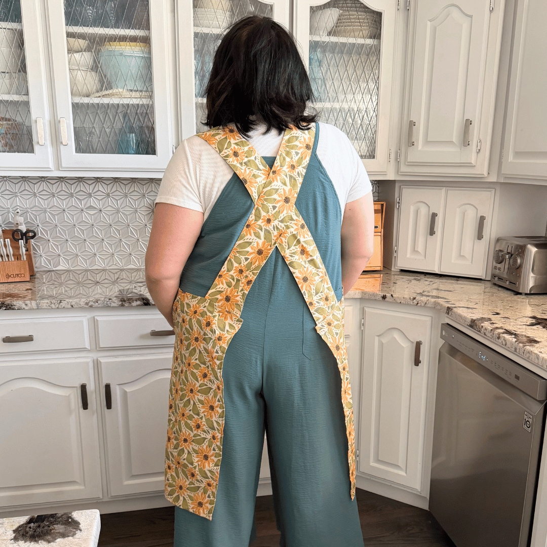 Sunflower Souffle' - NEW Splash Crossback Apron