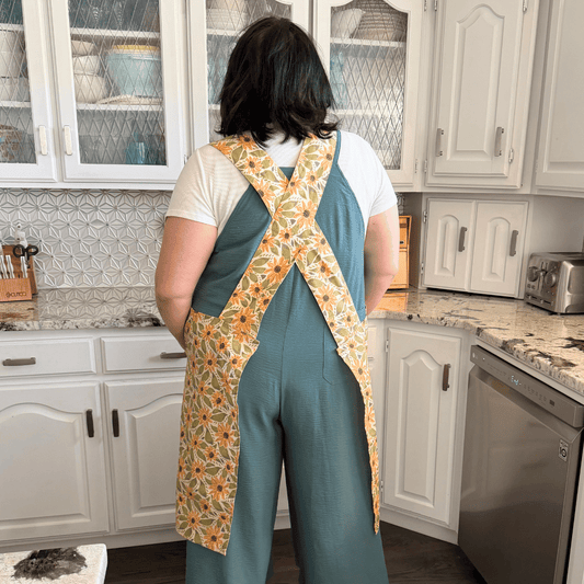 Sunflower Souffle' - NEW Splash Crossback Apron