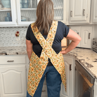 Sunflower Souffle' - NEW Splash Crossback Apron