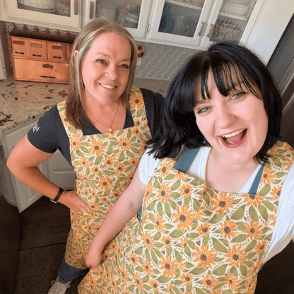 Sunflower Souffle' - NEW Splash Crossback Apron