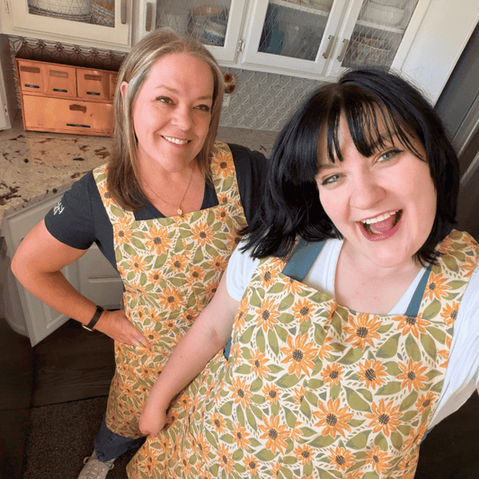 Sunflower Souffle' - Splash Crossback Apron