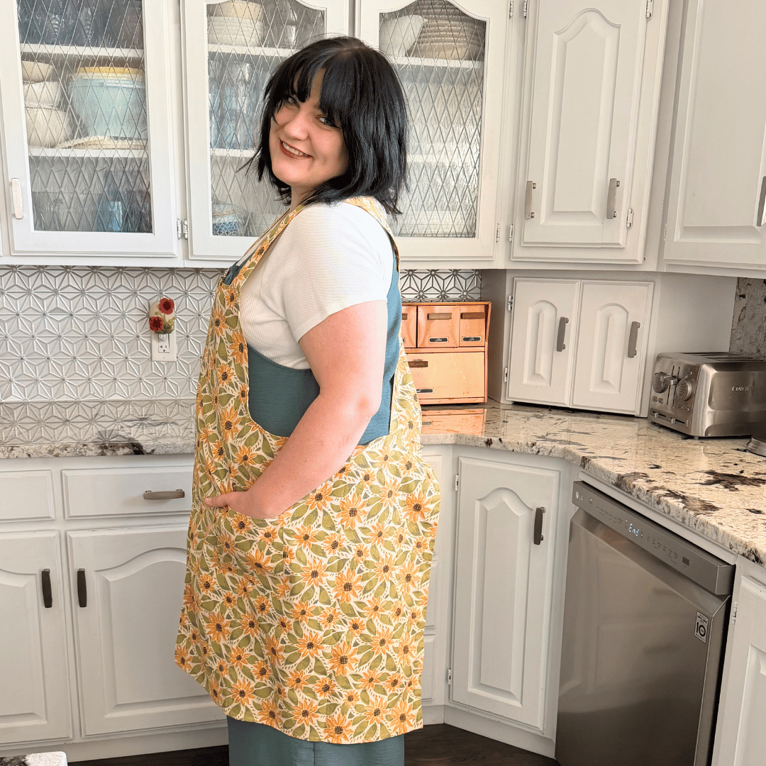 Sunflower Souffle' - NEW Splash Crossback Apron