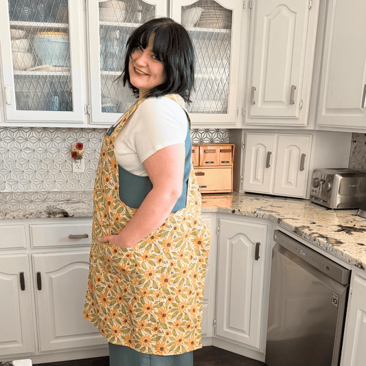 Sunflower Souffle' - NEW Splash Crossback Apron