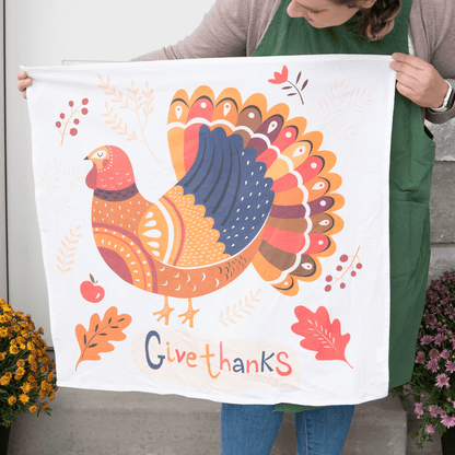 Give Thanks This Thanksgiving Kitchen Towel