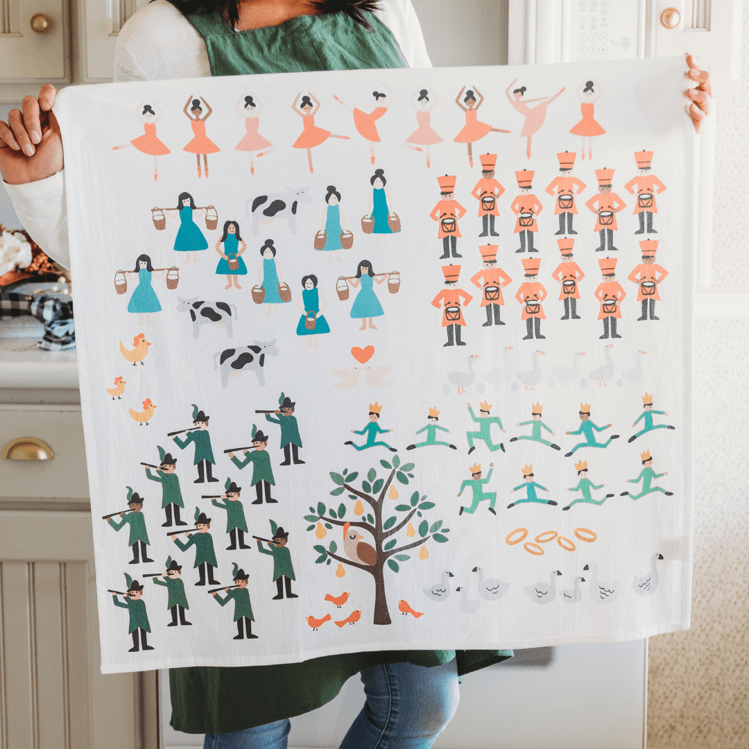 12 Days Of Christmas Kitchen Towel