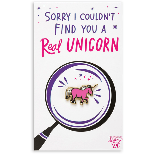 A Real Unicorn - Enamel Note Card