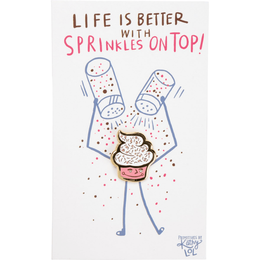 Life Is Better With Sprinkles - Enamel Note Card