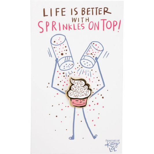 Life Is Better With Sprinkles - Apron Pin