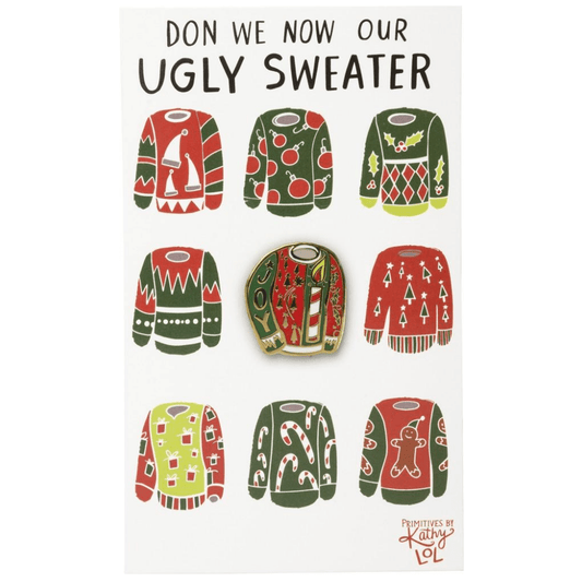 Ugly Sweater - Enamel Note Card
