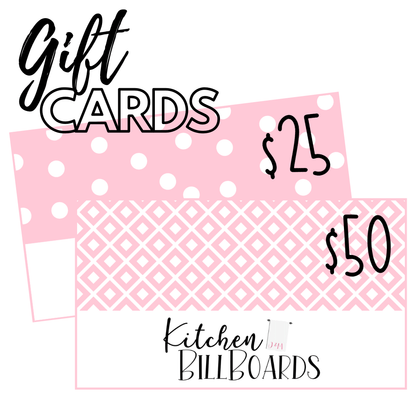 Kitchen Billboards Gift Card