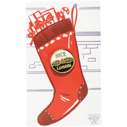 Naughty or Nice - Apron Pin