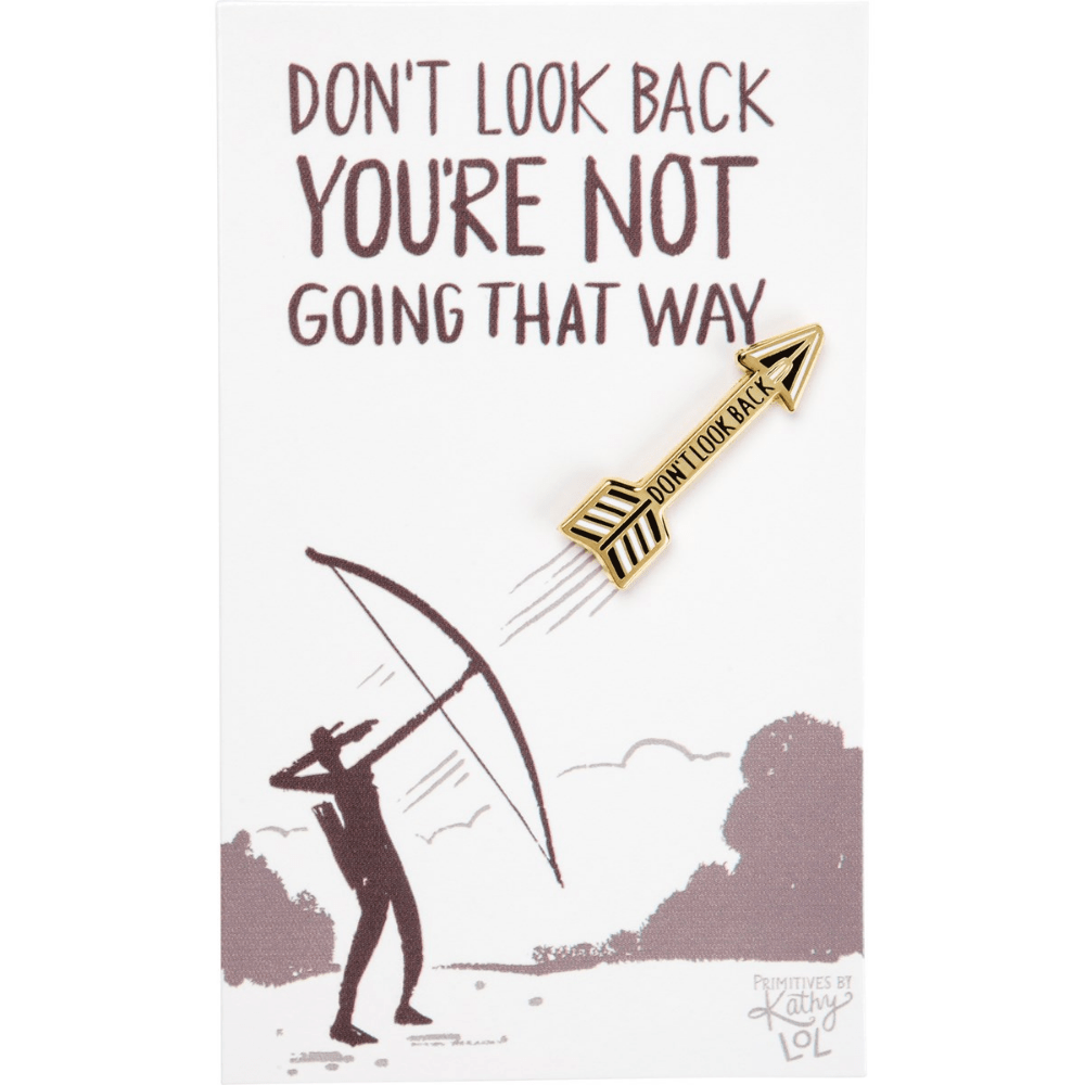 Don't Look Back - Enamel Note Card