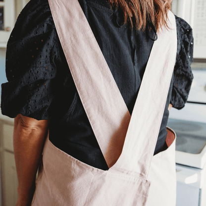 Ms Reliable Crossback Apron - Strawberry Milk