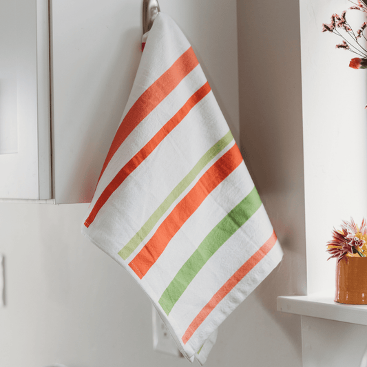 Cherry Stripes - Flour Sack Towel